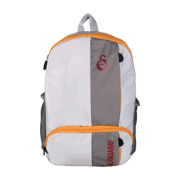 Galatasaray Lisanslı Silver Şerit Gri Sırt Çantası Çift Bölmeli 24540 ürün görseli