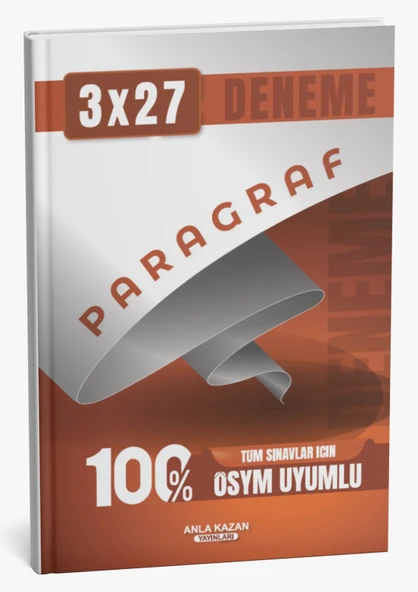 Tüm Sınavlar İçin 3x27 Paragraf Deneme Anla Kazan Yayınları - 3