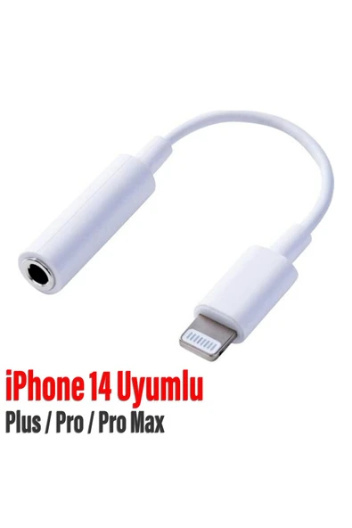 EXENAR iPhone 14 Pro / Pro Max / Plus Uyumlu Lightning 3.5mm Kulaklık Dönüştürücü Çevirici Jack Aparat ürün görseli
