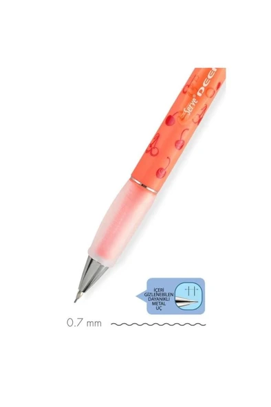 Deep Versatil Kalem 0.7 Neon Kırmızı Kiraz - 3