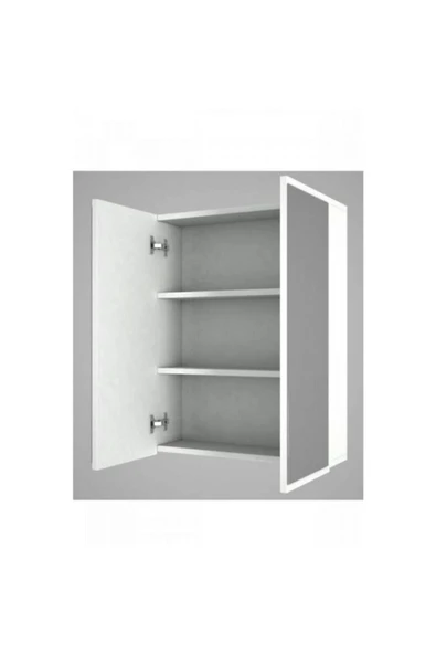 zerkaconcept Lavobo Üstü Aynalı Banyo Dolabı 60x60 - 3