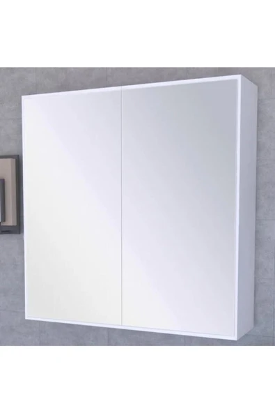 zerkaconcept Lavobo Üstü Aynalı Banyo Dolabı 60x60 - 2