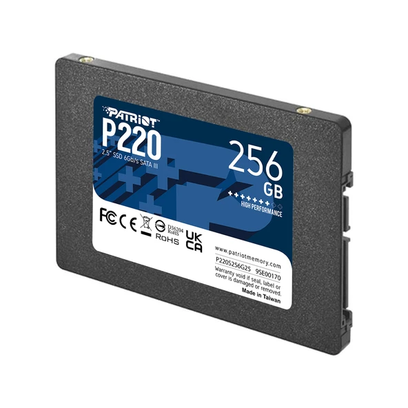 Patriot P220 256GB 550/490MB/s 2.5" SATA3 SSD Disk (P220S256G25) - 2