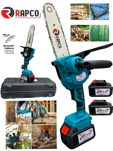 Germany Style Rapco Çift Akülü 24 cm Palalı Ağaç Kesme Dal Budama Odun Kesme Testeresi