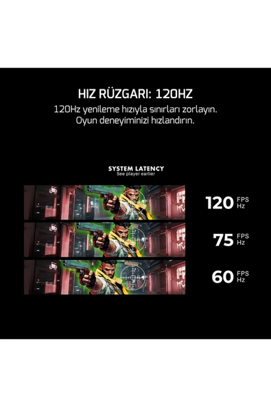 GamePower GameVivid F20 27' Curved RGB Beyaz 144Hz 1ms FHD Gaming Monitör (Sıfır Ölü Piksel Garantili) - 3