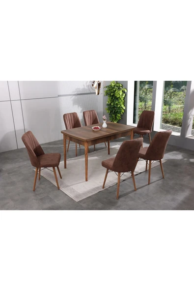 makbulce Lüks Barok Mutfak Masası Ve Sandalye Takımı - 3