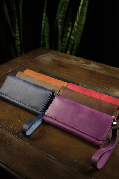 BİDERİ ASOS HAKİKİ DERİ ÇOK FONKSİYONLU CÜZDAN KIRMIZI - 2