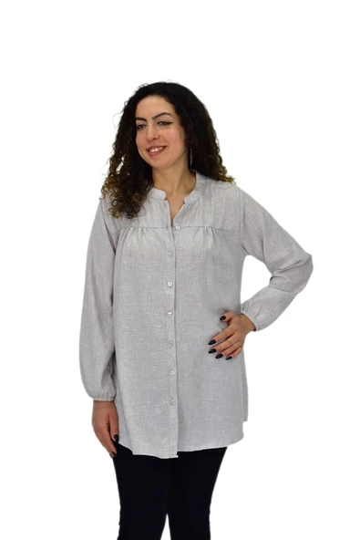 Kadın Kol Lastikli Bluz BGL-ST04645 - Resim 3