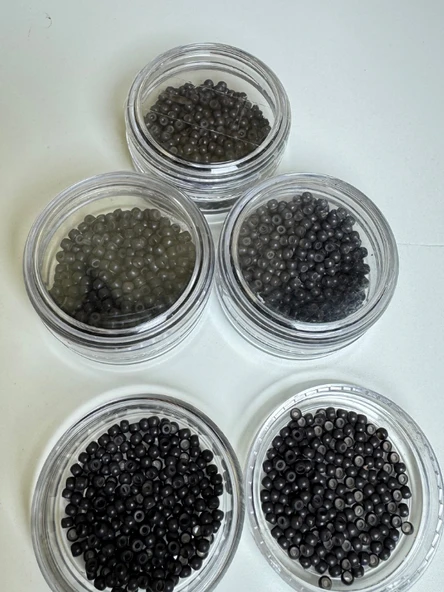 HairPim 3 Numara Boncuk Silikonlu (Paket 500 adet) - 2