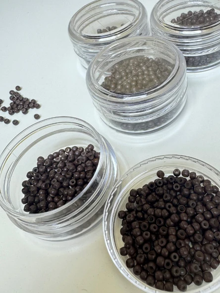 HairPim 5 Numara Boncuk Silikonlu (Paket 500 adet)