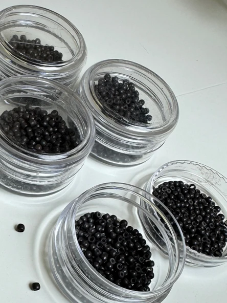 HairPim 3 Numara Boncuk Silikonlu (Paket 500 adet) - 3