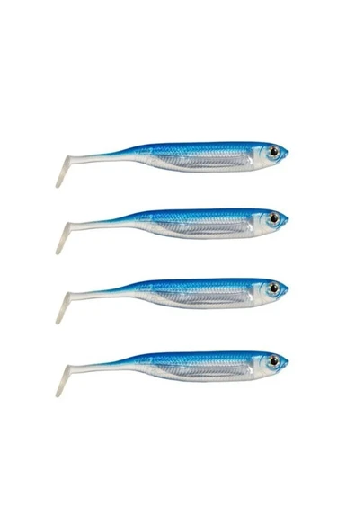 Ryuji Real Fish 10cm 4.5gr Silikon Yem 4 Adet Blue - 1