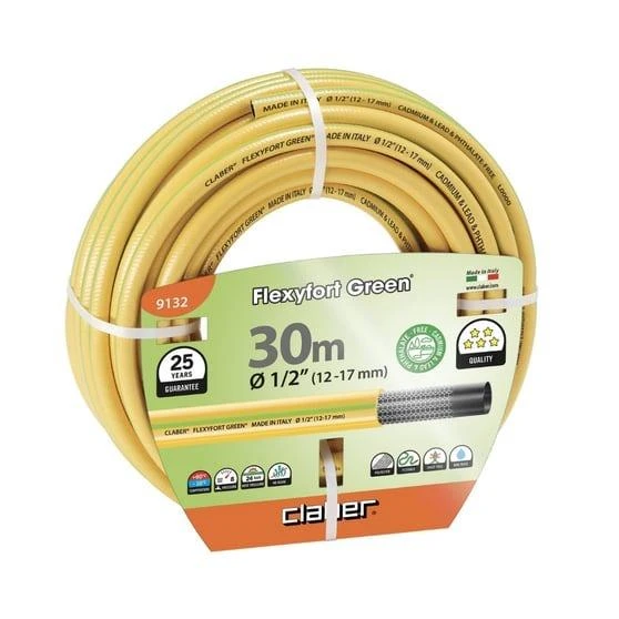 Claber 9132 Flexyfort Green 1/2" 30 m Hortum Bahçe Hortumu