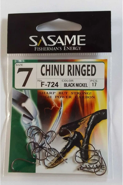 Sasame Chinu Ringed F-724 Serisi Olta İğnesi NO:7 - 1