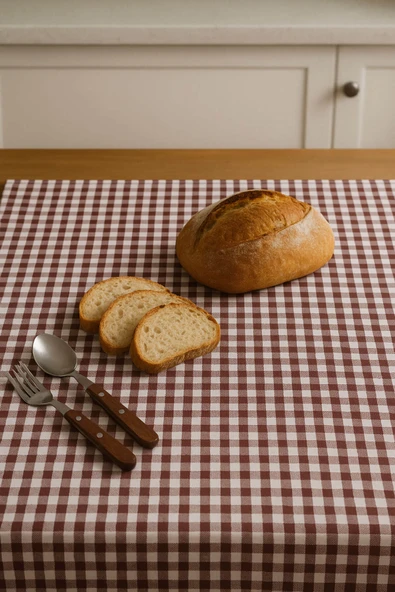 Zefira 170x170 cm Balkon, Piknik, Mutfak Masa Örtüsü & Yer Sofra Bezi - 6