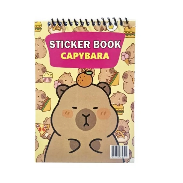 Linea Ars Desing A6 8 Yaprak Sticker Defteri Capybara ürün görseli