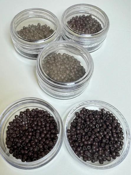 HairPim 5 Numara Boncuk Silikonlu (Paket 500 adet) - 2