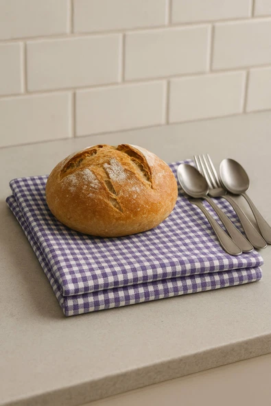 Zefira 170x170 cm Balkon, Piknik, Mutfak Masa Örtüsü & Yer Sofra Bezi - 4