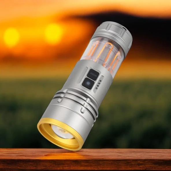 PANTHER PT-4128 USB ŞARJLI EL FENERİ ürün görseli 1