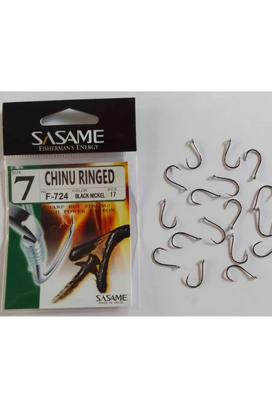 Sasame Chinu Ringed F-724 Serisi Olta İğnesi NO:7 - 2