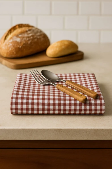 Zefira 170x170 cm Balkon, Piknik, Mutfak Masa Örtüsü & Yer Sofra Bezi - 7