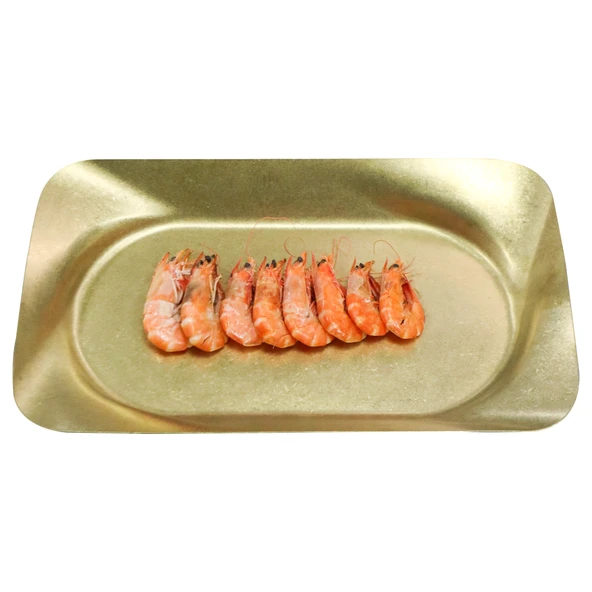 Açık Büfe Retro Sunum Tabağı Altın 40*24 Cm - 1
