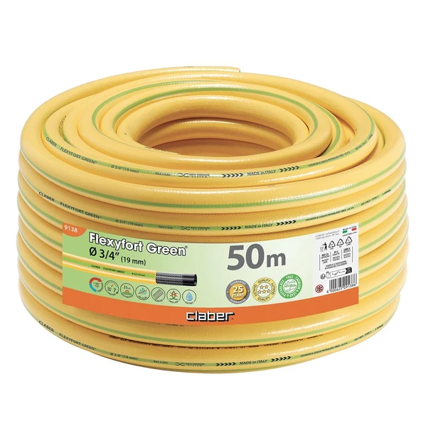 Claber 9138 Flexyfort Green 50 m Bahçe Hortumu