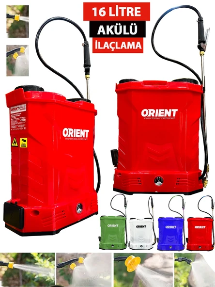 ROWERMAX ORİENT Turbo 16 Lt Şarjlı Sırt Tipi İlaç Pompası Akülü İlaçlama Makinesi - 2