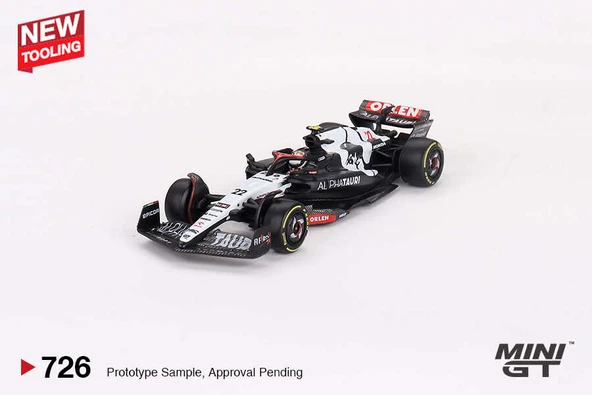 Mini GT 1/64 726 AlphaTauri AT04 #22 Yuki Tsunoda 2023 F1 2023 Australian GP - 2
