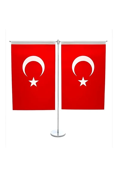 Süpertrend T- Tipi Türk Masa Bayrağı (15'lik)
