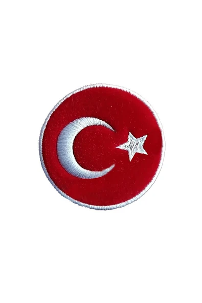 Süpertrend Gökbayrak Bayrağı - Nakış Arma (Yuvarlak)
