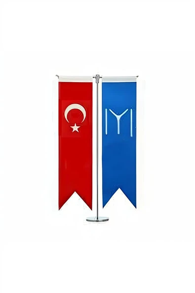 Süpertrend T- tipi Ofis masa bayrağı (10 cm) - 2