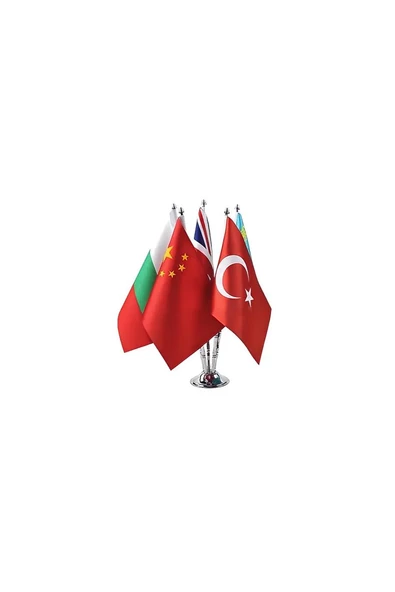Süpertrend Krom Beşli (5li) Masa Bayrağı