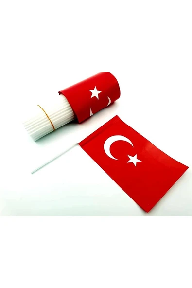 Süpertrend Çubuklu Kağıt Bayrak (80'li) 12x20 cm - 2