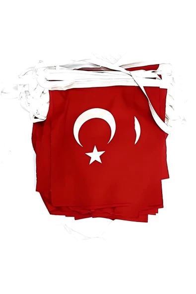 Süpertrend İpe Dizili Kumaş Bayrak 20x30 cm - 2
