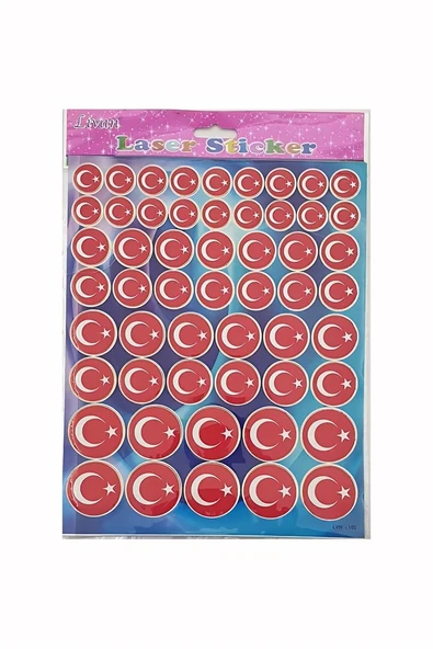 Süpertrend Laser Sticker Bayrak