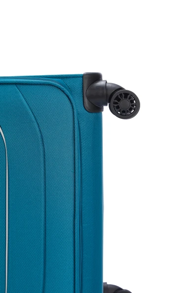 Pierre Cardin Ultra Light Kumaş Orta Boy Valiz Petrol PC7050 - Resim 6