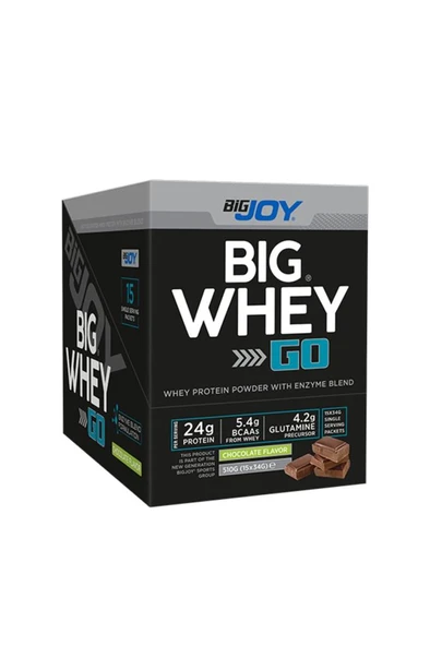 Bigjoy Sports Big Whey Go Whey Protein Tozu Tekli Sachet Çikolata Aroma 15 Servis - 2