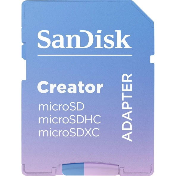 SanDisk Creator 256GB 190/130MB/s microSDXC UHS-I A2 V30 Adaptörlü Hafıza Kartı SDSQXAV-256G-IN6MS - 4