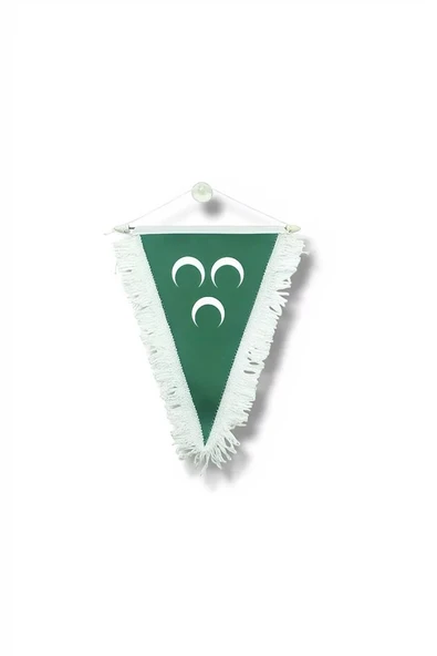 Süpertrend Yeşil Üçhilal Üçgen Flama 20x30 cm