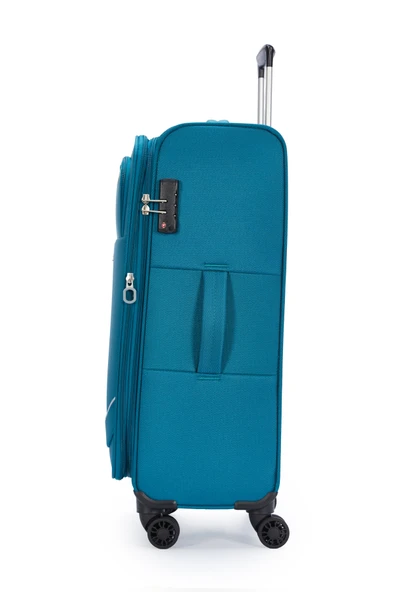 Pierre Cardin Ultra Light Kumaş Orta Boy Valiz Petrol PC7050 - Resim 2