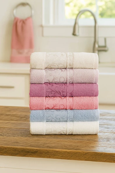 6'lı Mutfak Havlusu Seti 30x50 cm %100 Pamuklu Deniz - 4