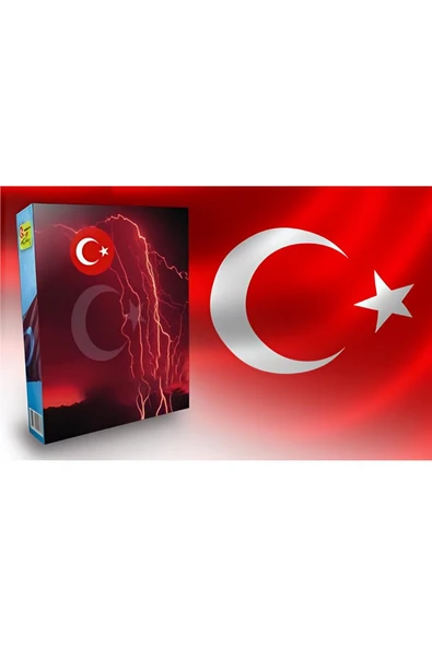 Süpertrend Türk Bayrağı 20x30 cm (Sıcak Kesim) 5-Li - 2