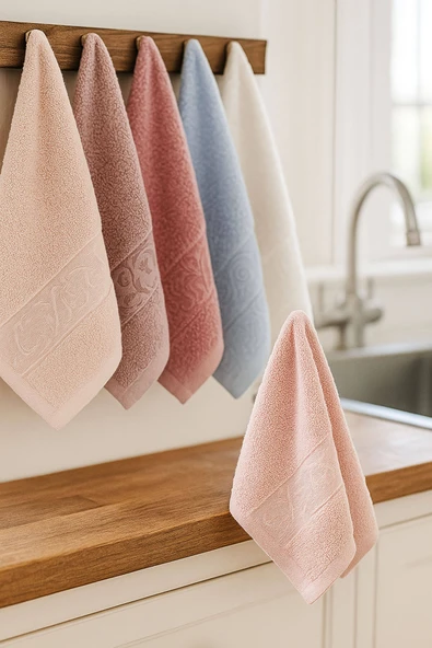 6'lı Mutfak Havlusu Seti 30x50 cm %100 Pamuklu Deniz - 3