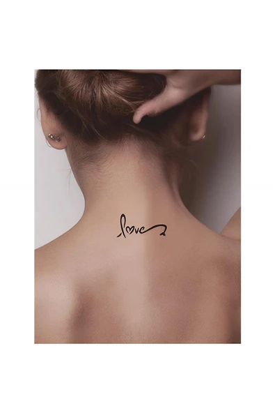 Süpertrend Aşkın İmzası Tattoo Geçici Dövme Şablonları Kına Kalıpları - 2