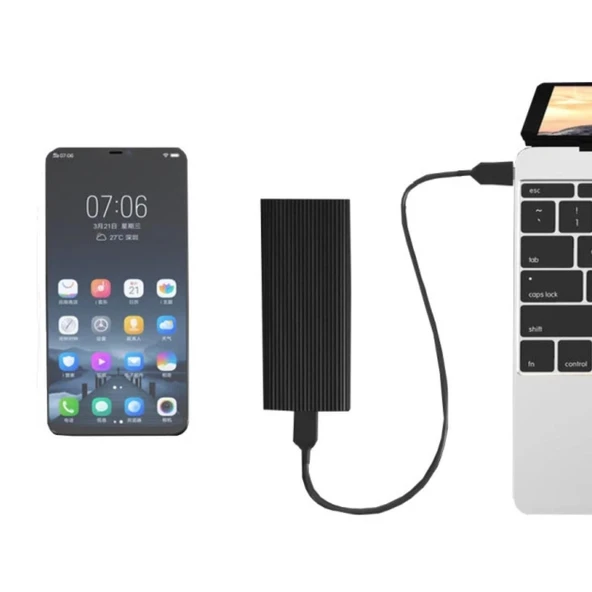 Codegen Codmax CDG-SSD-10BC Type C USB 3.1 Bellek, NVME M2 SSD Alüminyum Harici Harddisk Kutusu - 6