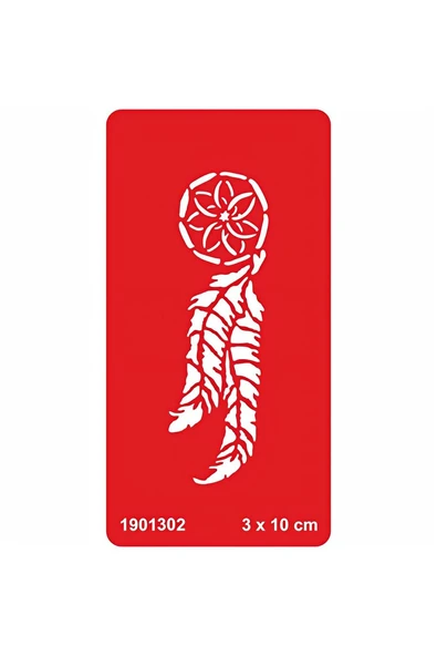 Süpertrend Düş Kapanı Tüy Tattoo Geçici Dövme Şablonları Kına Kalıpları