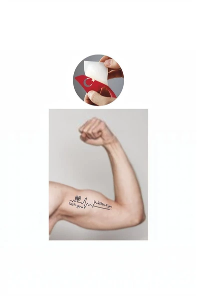 Süpertrend Seninle Ve Sensiz  Tattoo Geçici Dövme Şablonları Kına Kalıpları - 2