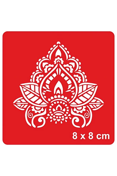 Süpertrend Dantel Motifi 254 Tattoo Geçici Dövme Şablonları Kına Kalıpları