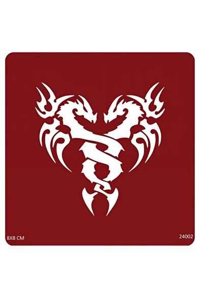 Süpertrend Sarmal Dragon ejderhalar Geçici Dövme Şablonu
